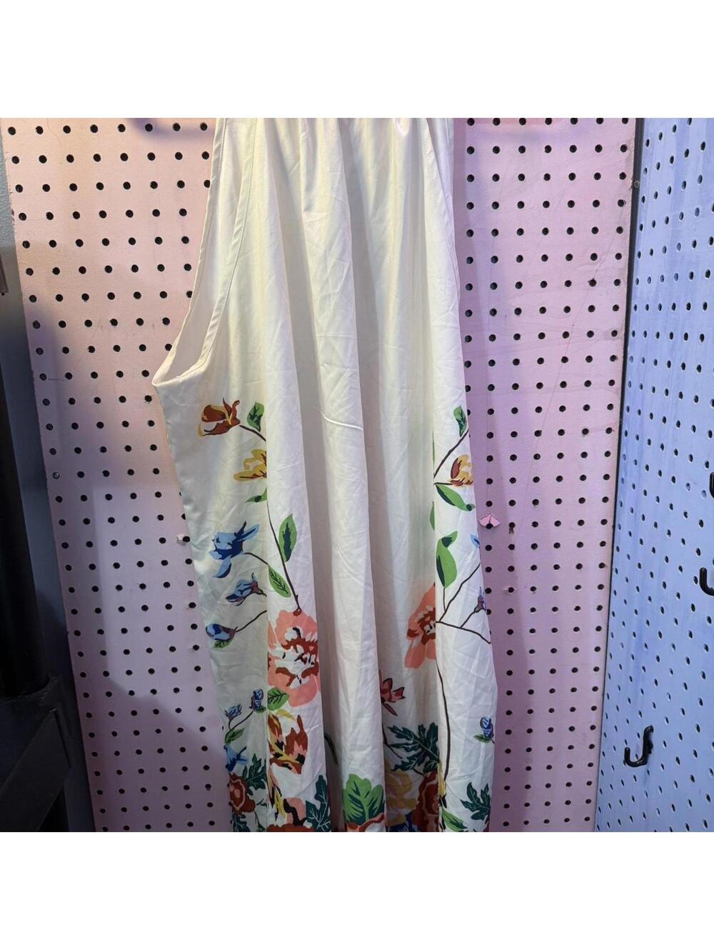 XL SHEIN floral dress with tie around the neck